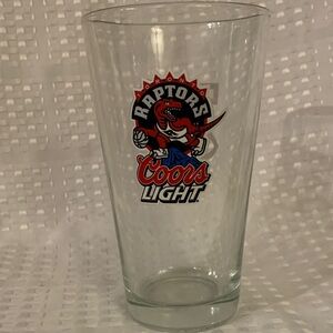 Toronto Raptors x Coors Light 30th anniversary 6.5 inch tall glass.